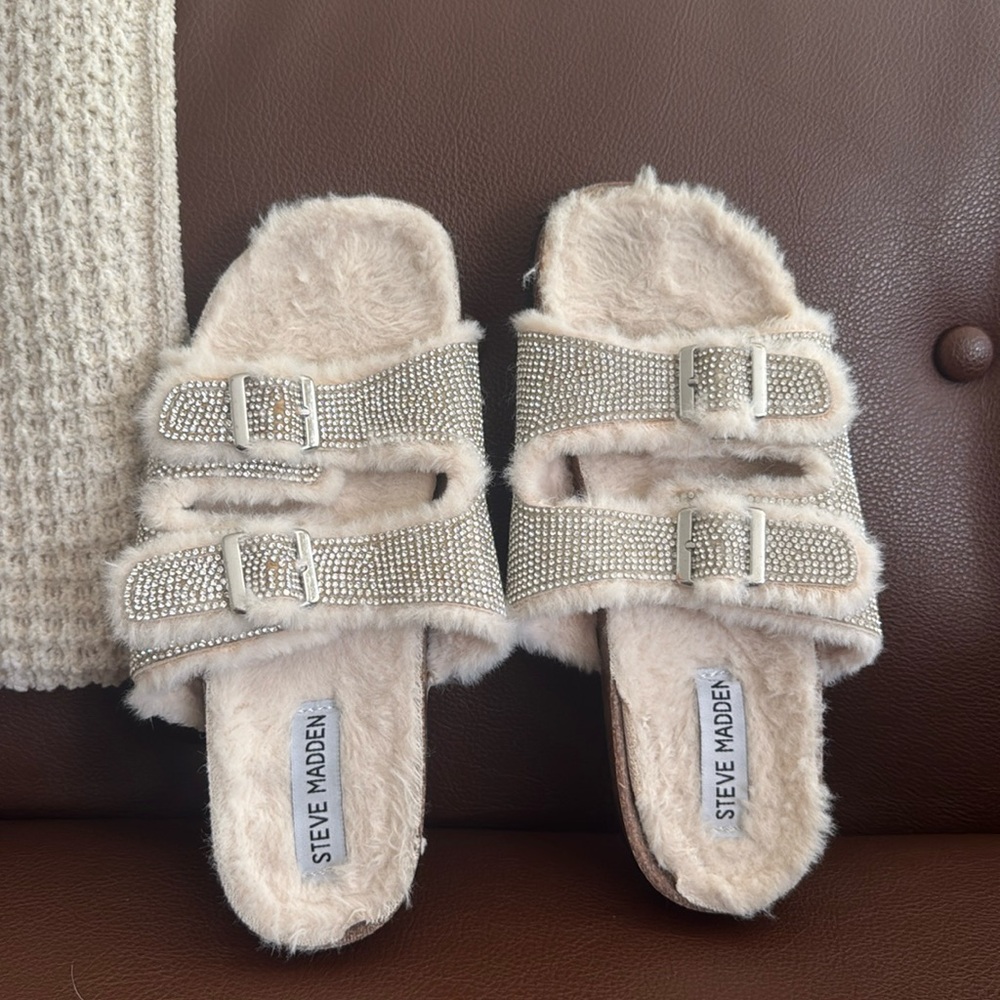 Steve Madden jeweled sandals